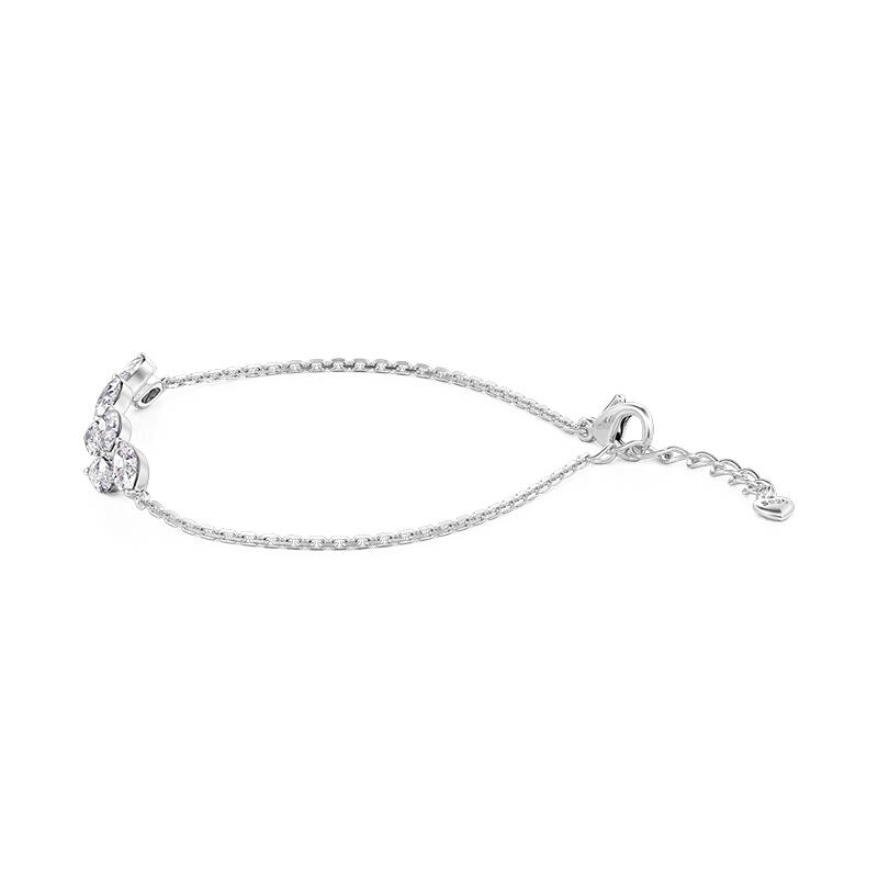 Jeulia Simple Custom Cluster Bracelet Marquise Cut Branches and Leaves