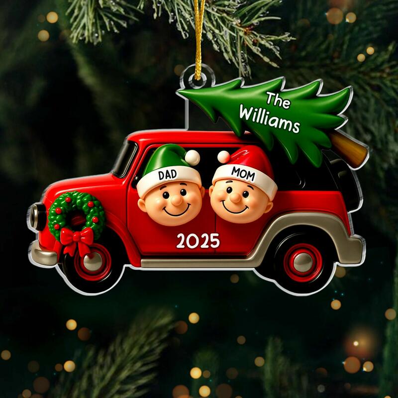 Personalized Christmas Doll Hanging Ornaments with Customized Names as Gifts for Your Family