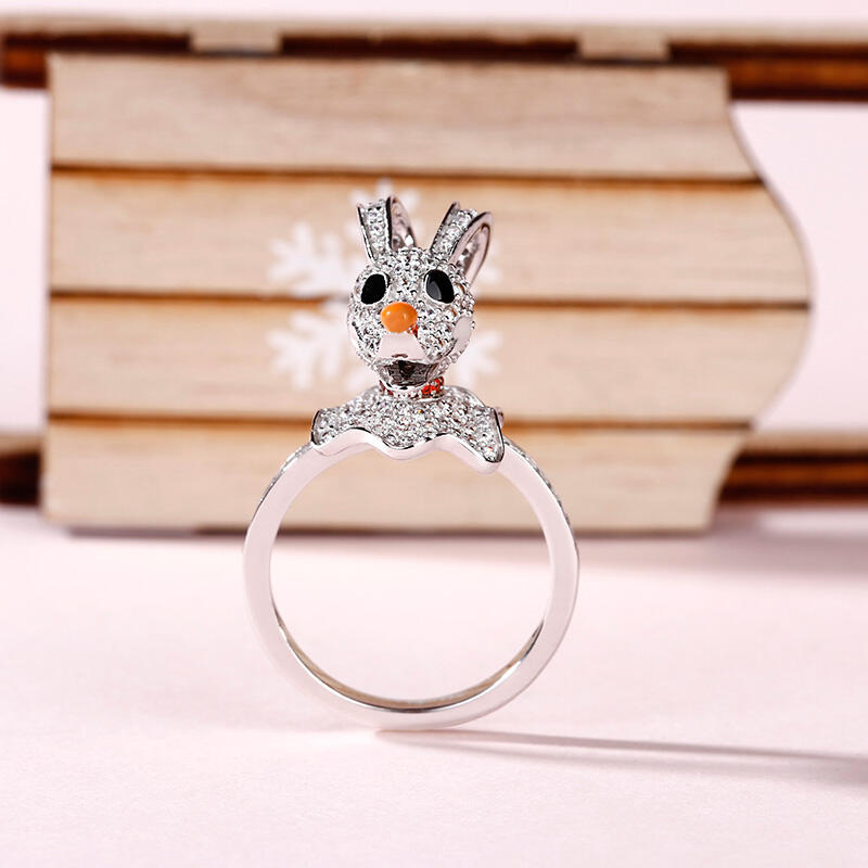 Jeulia "The Head of Team" Sterling Silver Ring