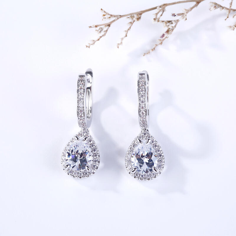 Jeulia Understated Luxury Drop Earrings