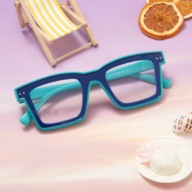 Occhiali da Vista Bronte Quadrato Blu 