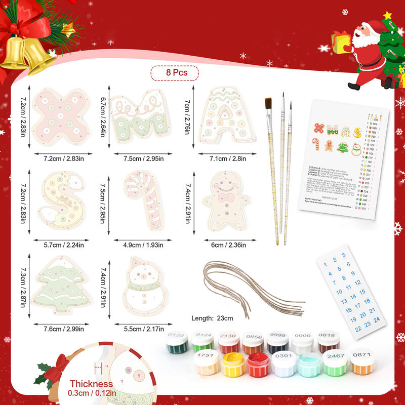 DIY-Weihnachtsbaumschmuck-Set mit Schneemann Niedliches Geschenk für Kinder