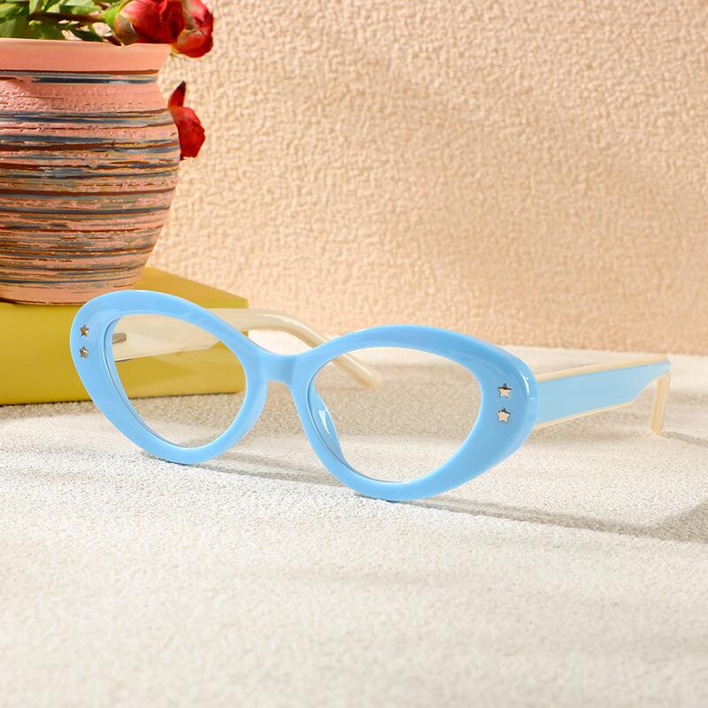 Beck Cat Eye Blaue Brille