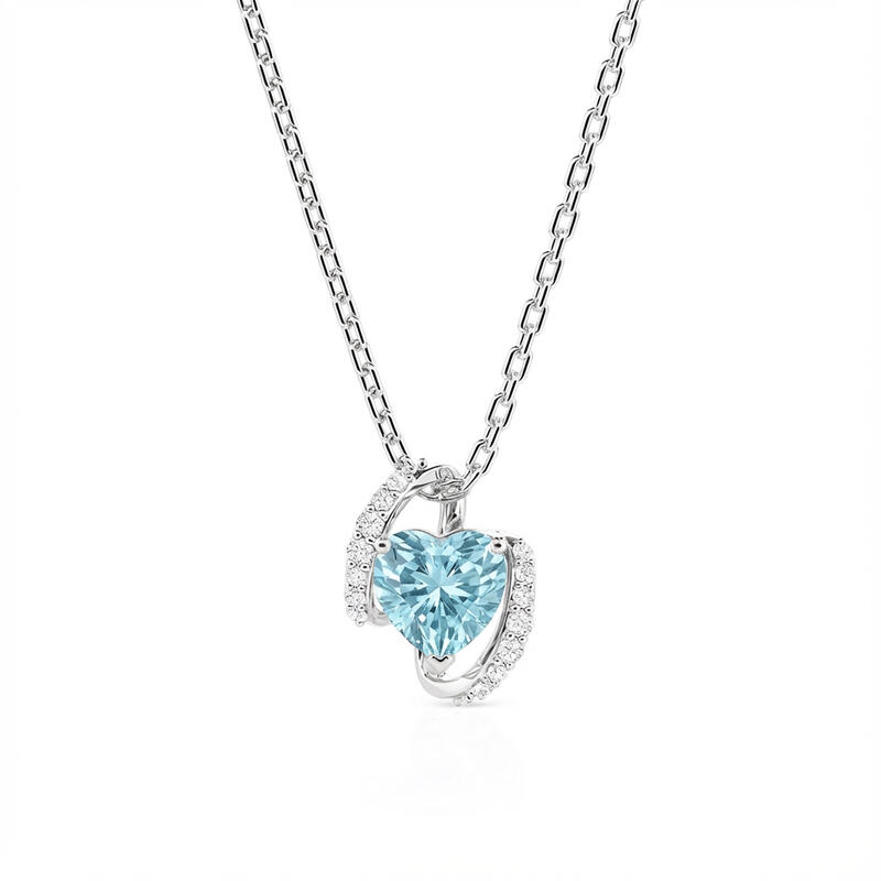 Jeulia Custom Classic Infinity Heart Birthstone Necklace