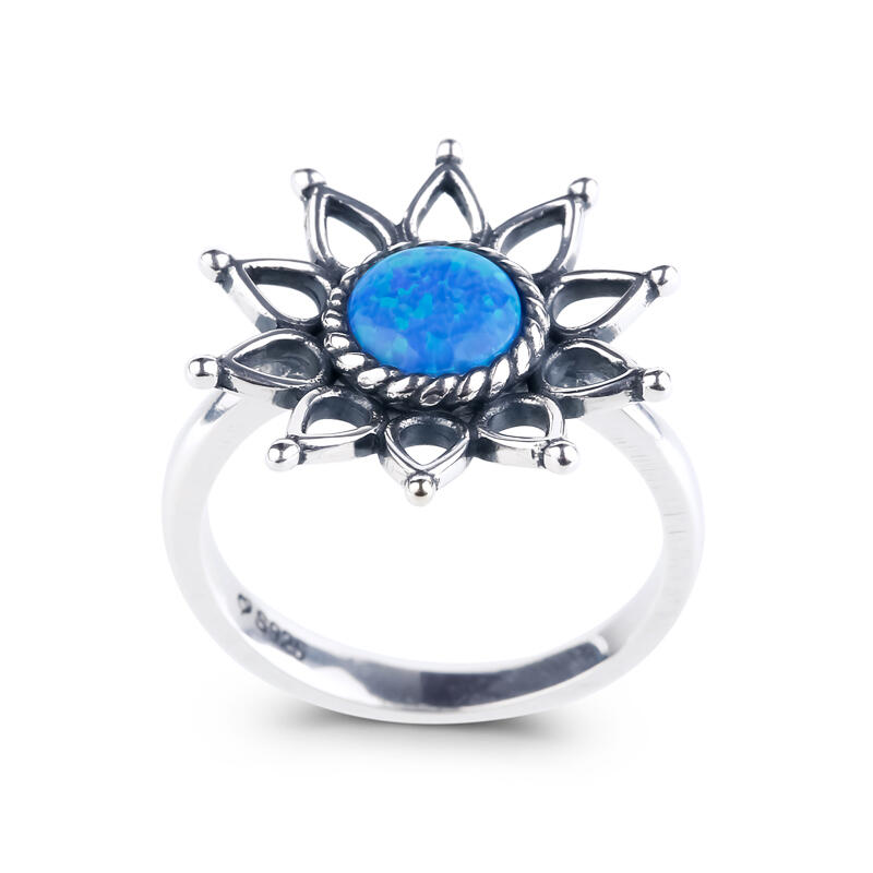 Jeulia Anel girassol opala