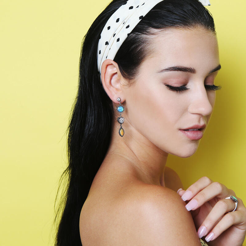 Jeulia Love at First Sight Opal Earrings