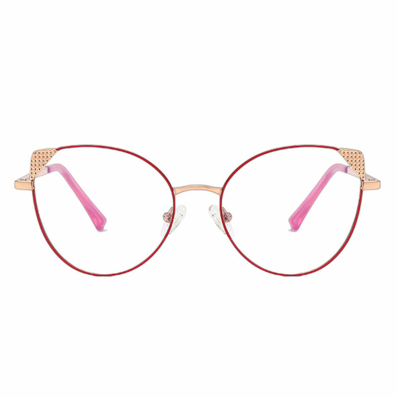 Ophelia Cat Eye Red Glasses