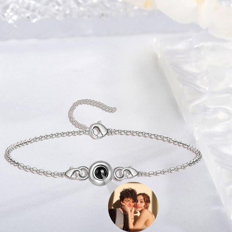 Personalized Minimalist Photo Projection Bracelet Sweet Cool Gift