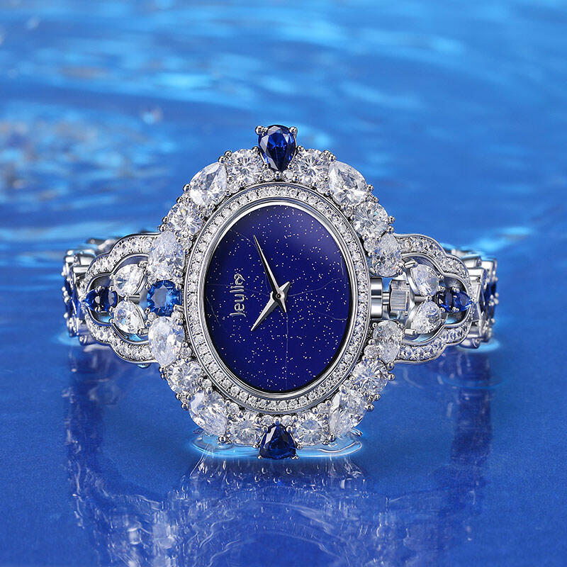 Jeulia "Blue Legend" Lapis Lazuli Quartz Women's Watch