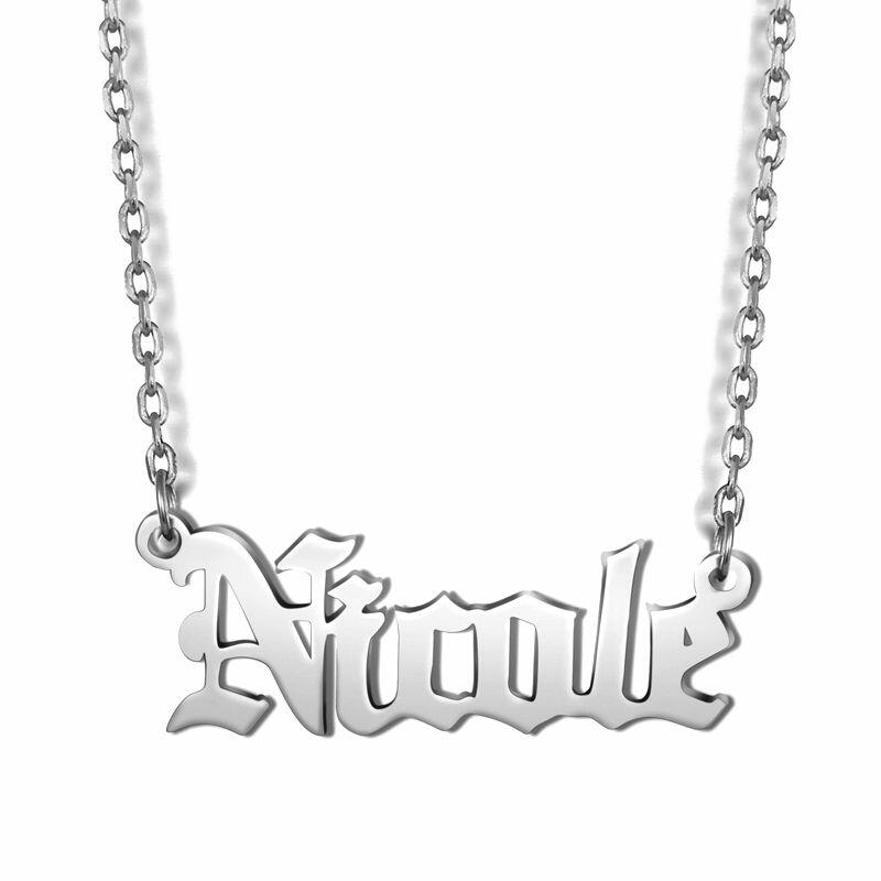 シンプル ネーム ネックレス