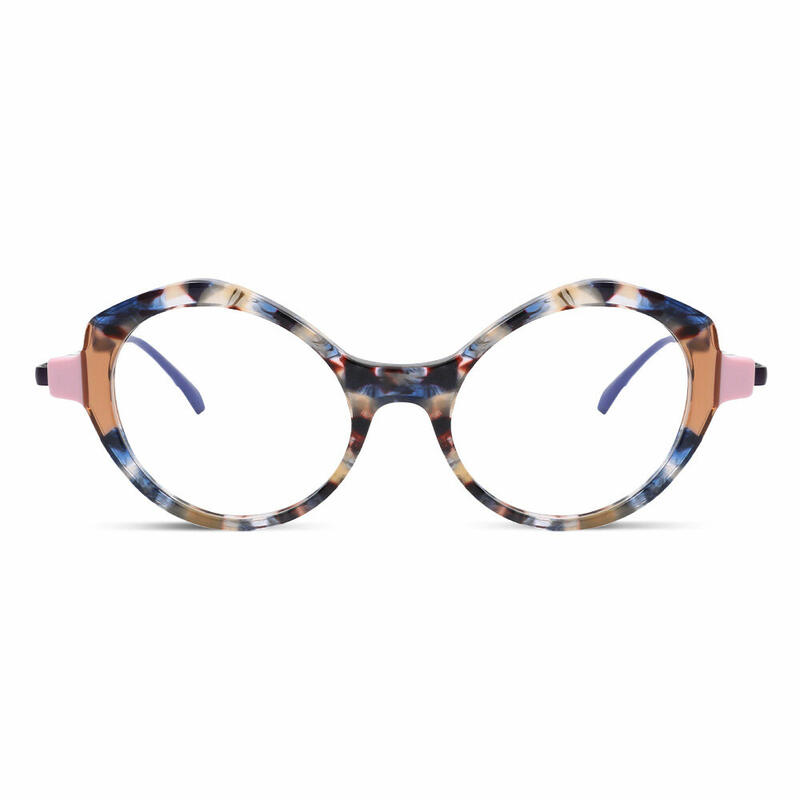Nelilu Cat Eye Blue Glasses