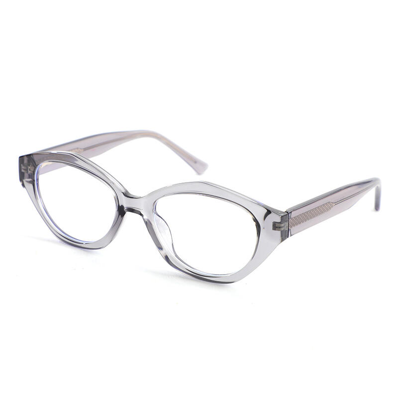 Lunettes de Vue Bobby Ovale Gris 