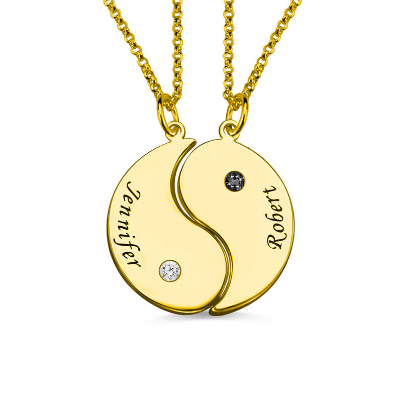 ネーム 誕生石 ペア ネックレス