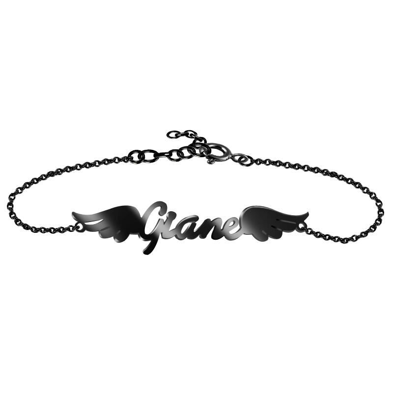 天使の羽 ネーム ブレスレット