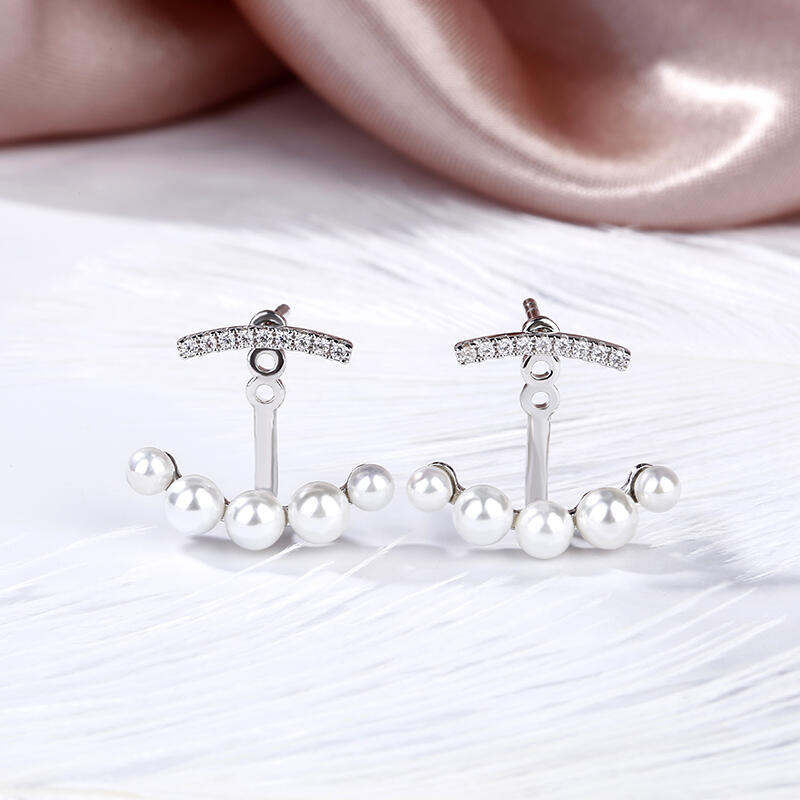 Jeulia Aretes De Plata Esterlina De Perlas Cultivadas