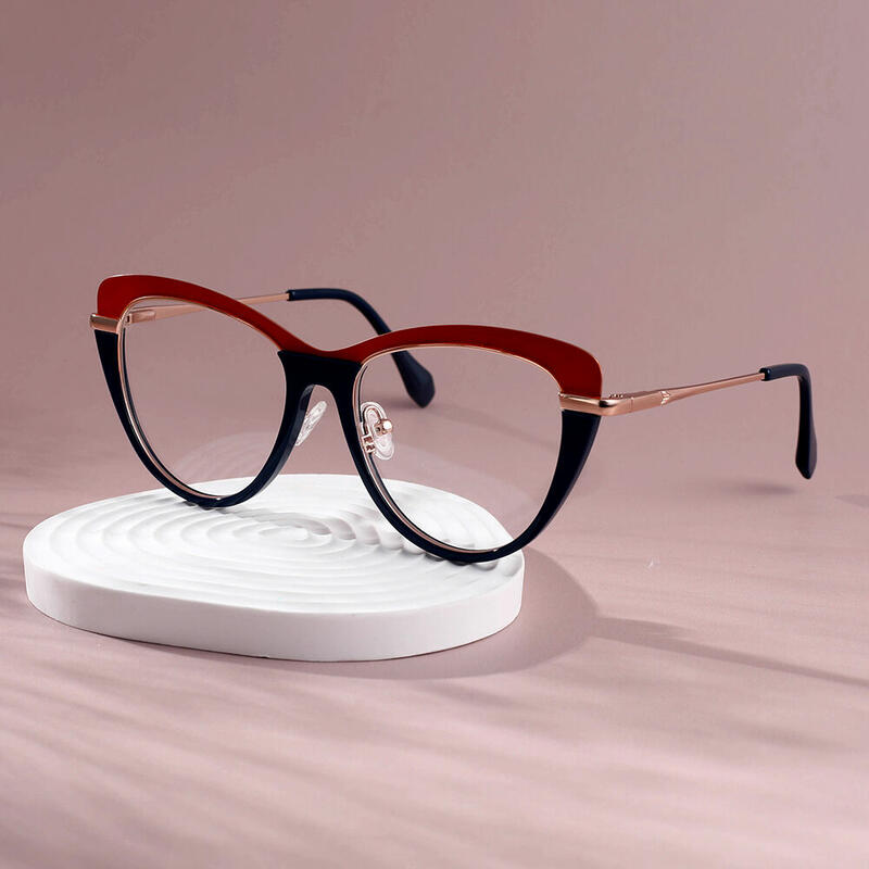 Occhiali da Vista Catwoman Cat Eye Arancione 