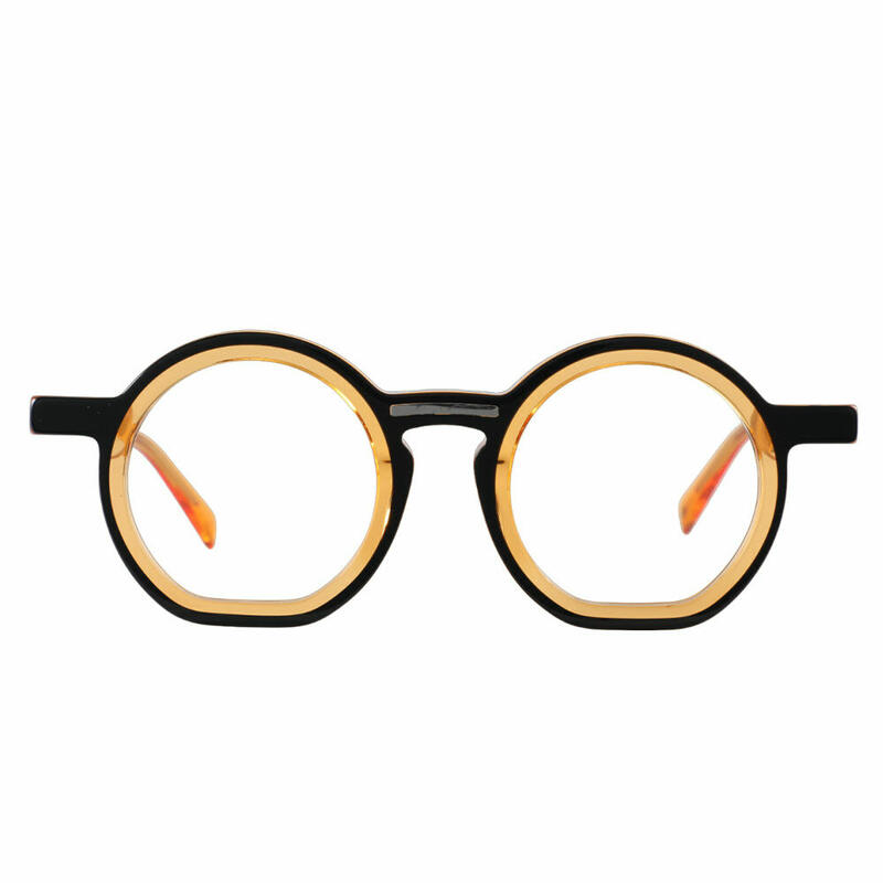 Burnell Round Orange Glasses
