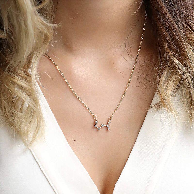 Jeulia Constellation Necklace With Stones Sterling Silver