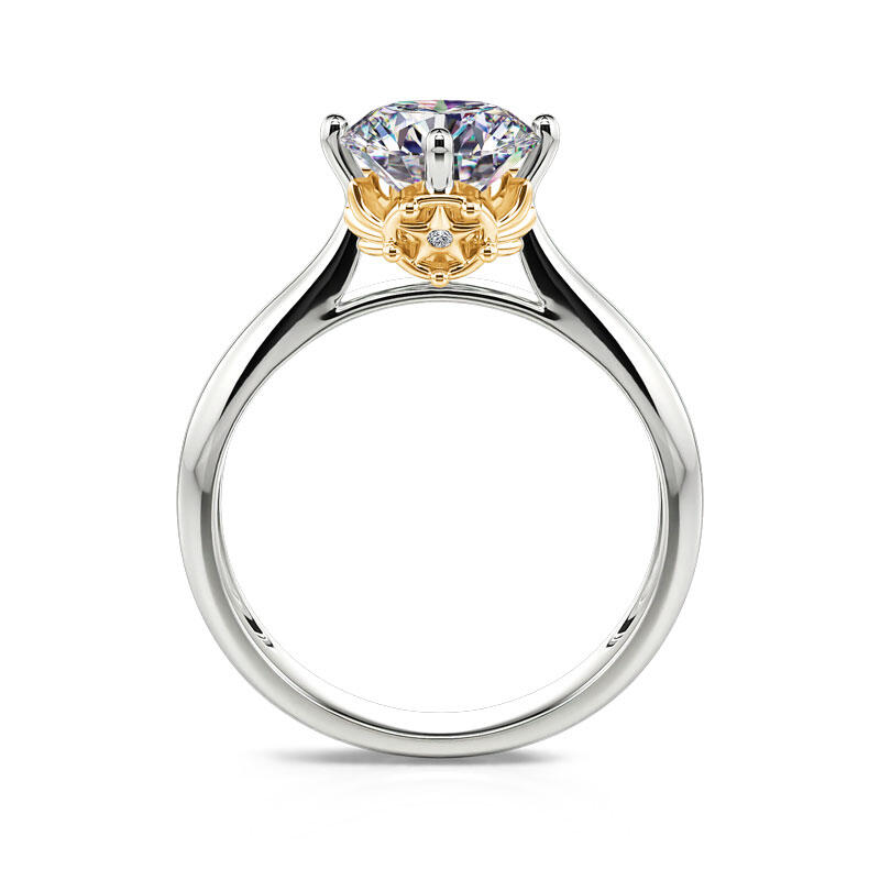 Jeulia Bague de Fiançailles en Argent Sterling Coupe Ronde