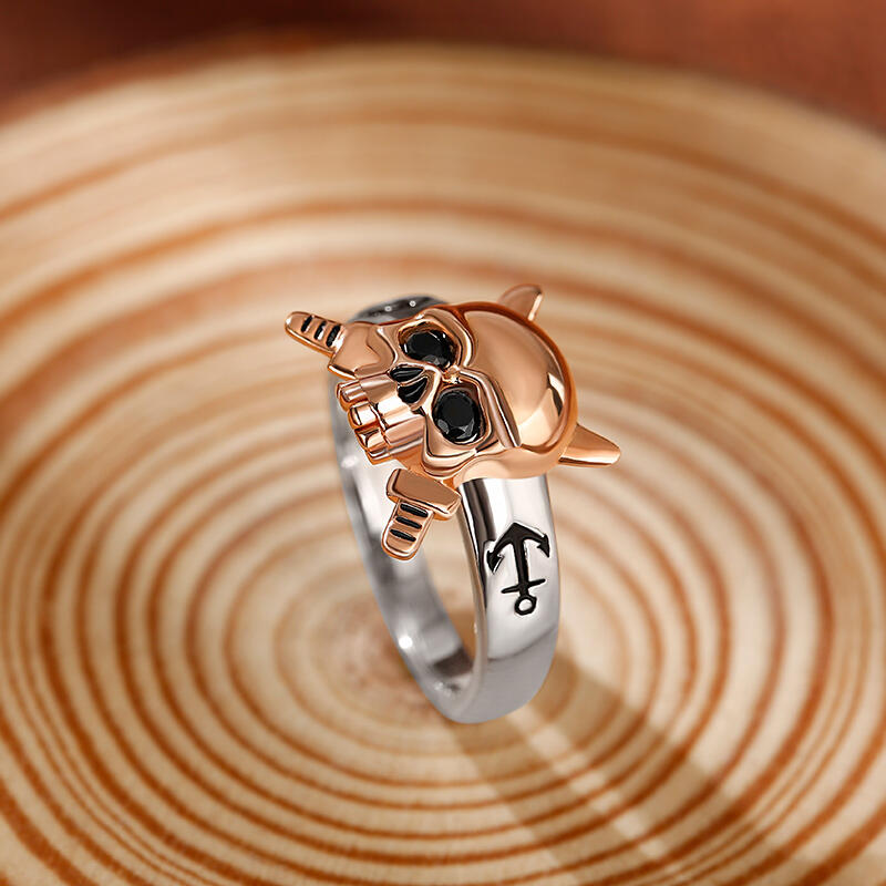 Jeulia "Immortal Spirit" Skull Knight Sterling Silver Ring