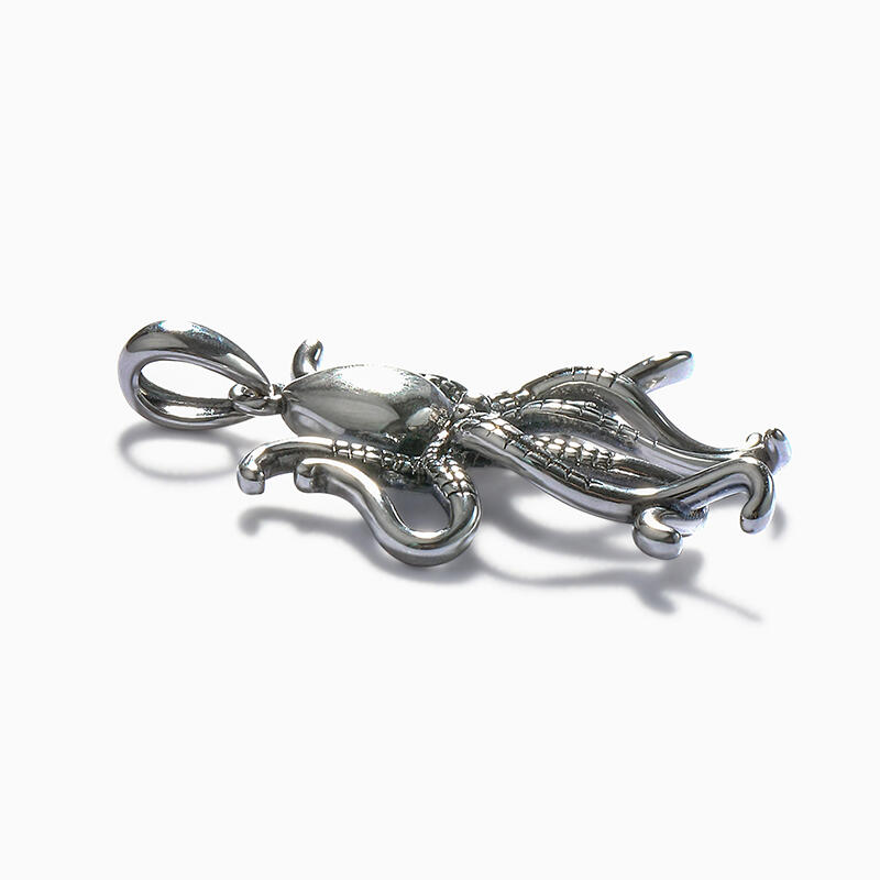 Jeulia Octopus Design Sterling Silver Charm