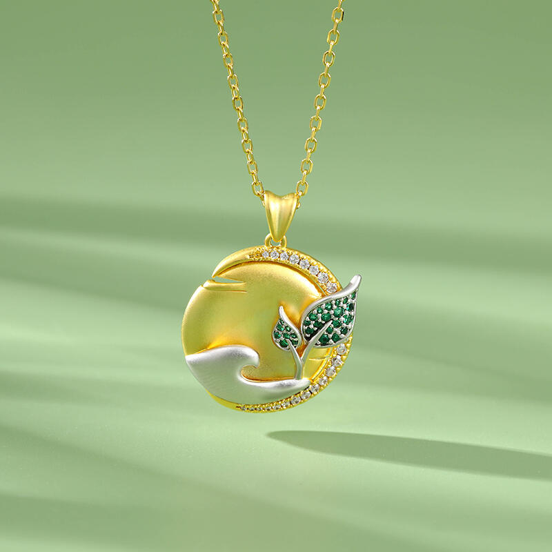 Jeulia "Tree of Life " Sterling Silver Necklace