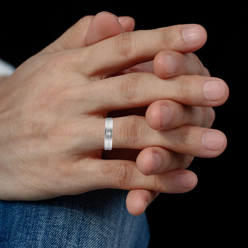 "Orbiting Love" Men's Wedding Ring