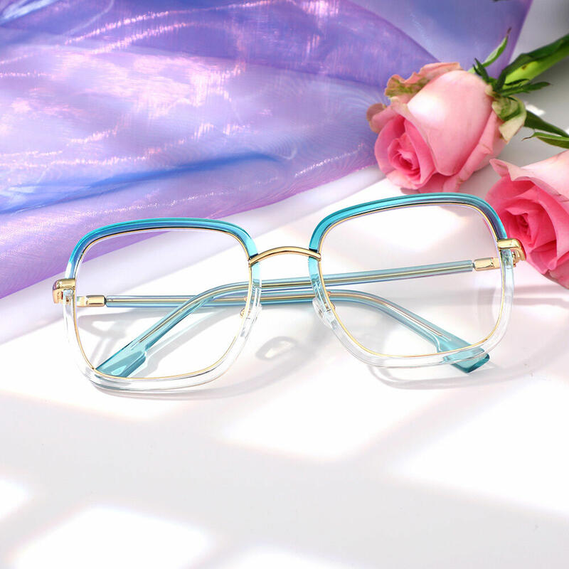 Timoth Square Blue Glasses