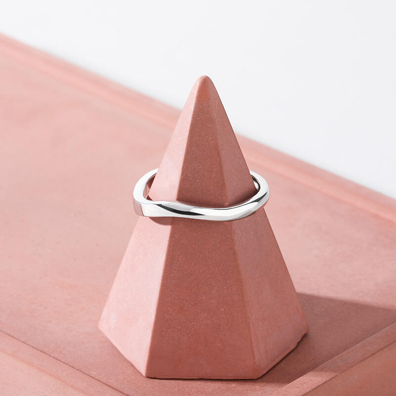 Jeulia シンプル 調節可能 シルバー レディース リング