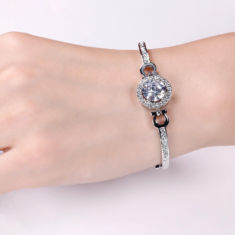 Jeulia Classic Halo Design Bracelet