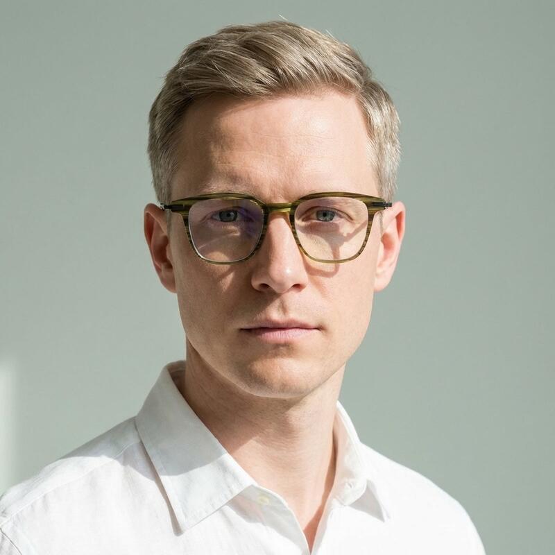 Margaret Green Square Glasses - Aoolia.com