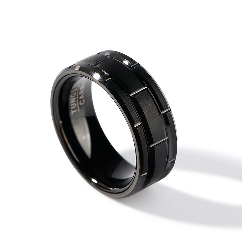 جوليا حزام من الفولاذ التنغستن للرجال باللون الأسود