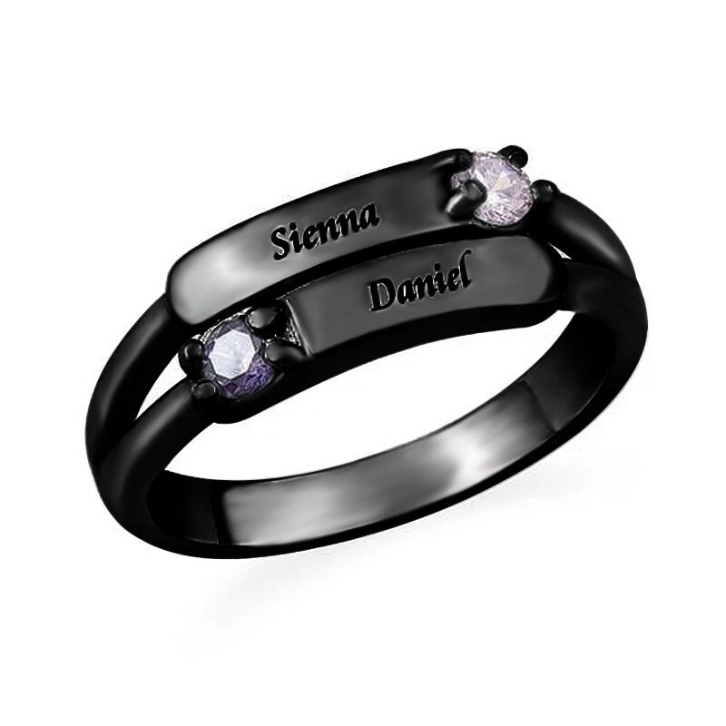 "Think Of A Person" Personalized Engraving Ring