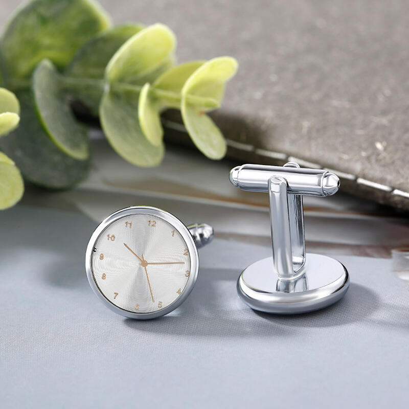 Jeulia Timepiece Design Copper Men's Cufflinks