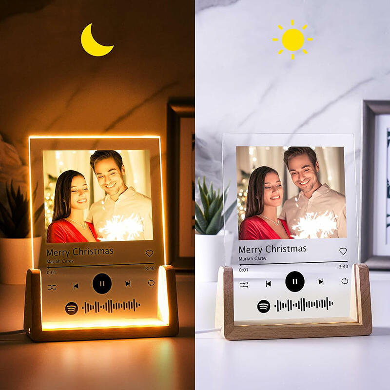 カスタマイズ Spotify コード 写真入れ デスクランプ