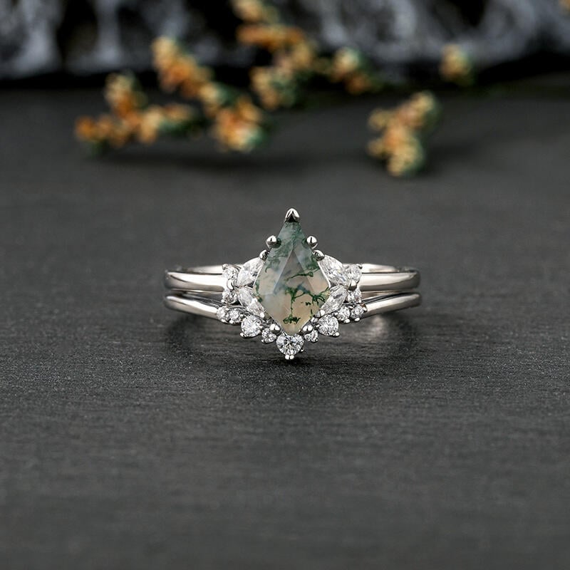Kite Cut Engagement Ring