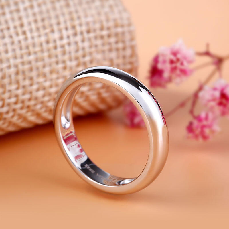 Jeulia Alianza Sipmple Pulida Para Mujer