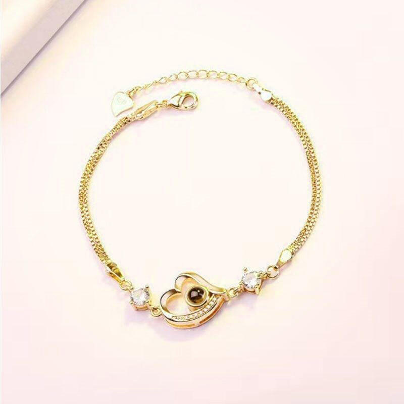 Personalized Photo Projection Bracelet-Take My Heart Away