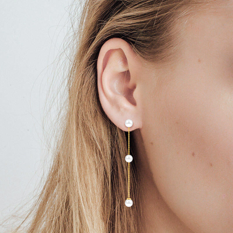 "A Love Ethereal" 5.5-6.0mm Freshwater Pearl Drop Earrings