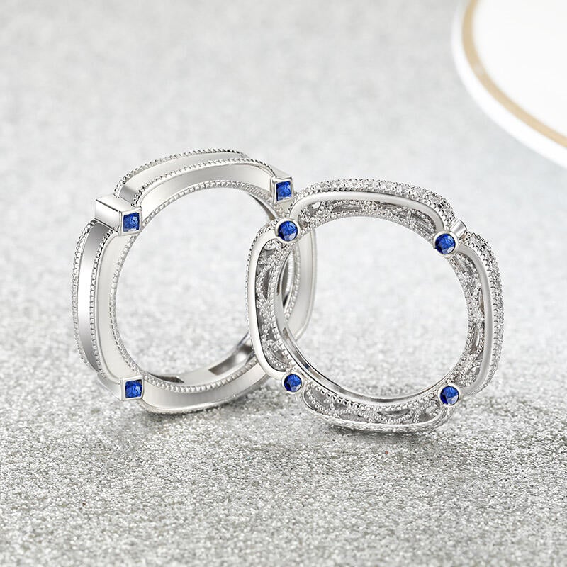 Beaded Couple Rings
