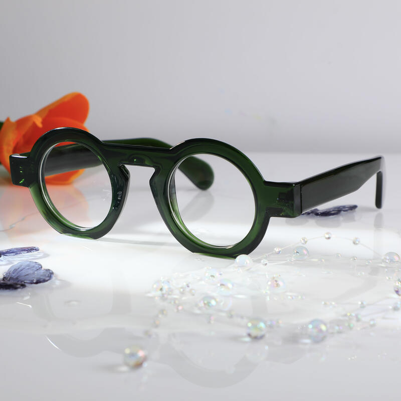 Meroy Runde Grüne Brille