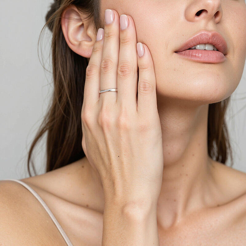 "Invisible Threads of Love" Classic Wedding Band