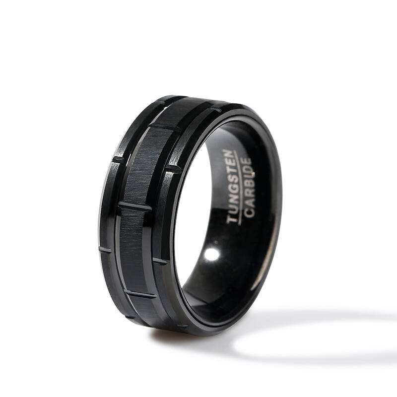 جوليا حزام من الفولاذ التنغستن للرجال باللون الأسود