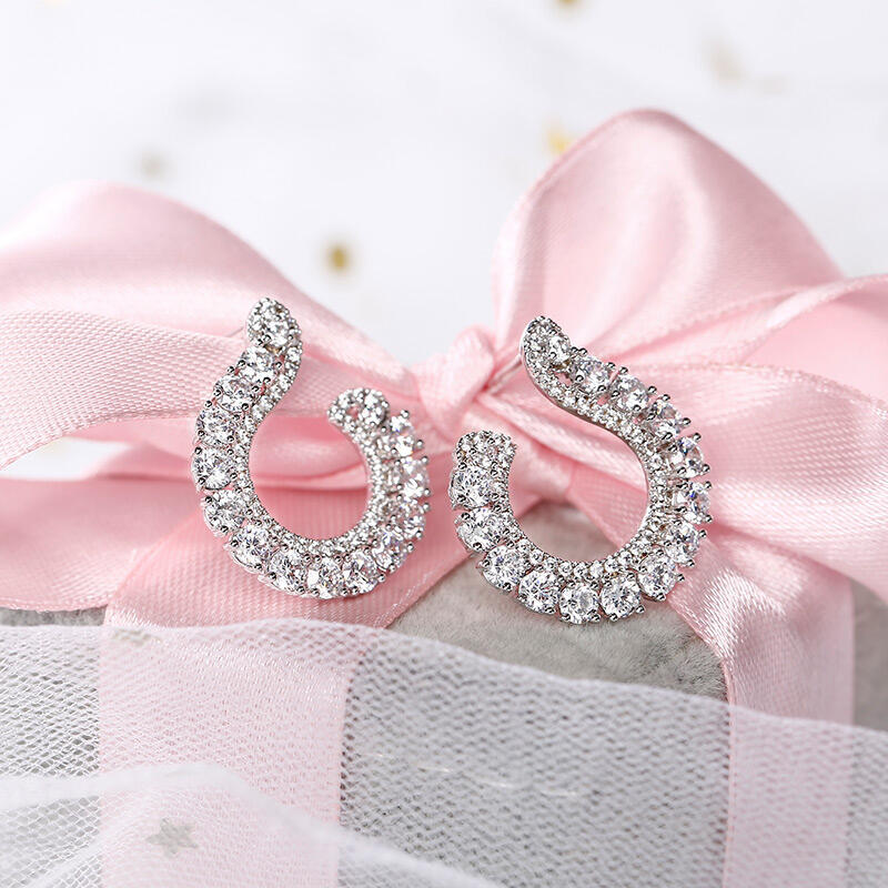 Jeulia Pendientes de Aro de Plata Esterlina Clásicos