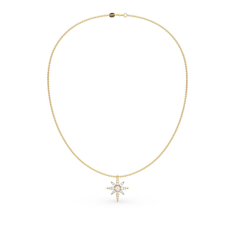 Jeulia Two Tone Star Sterling Silver Jewelry Set