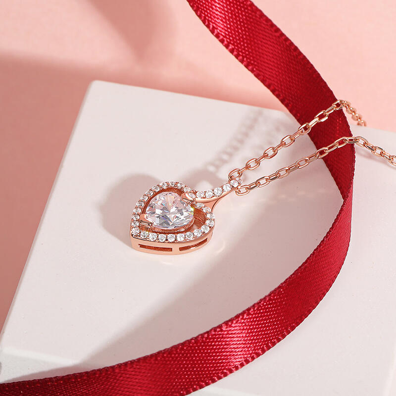 Jeulia Custom Infinite Heart Necklace for Love