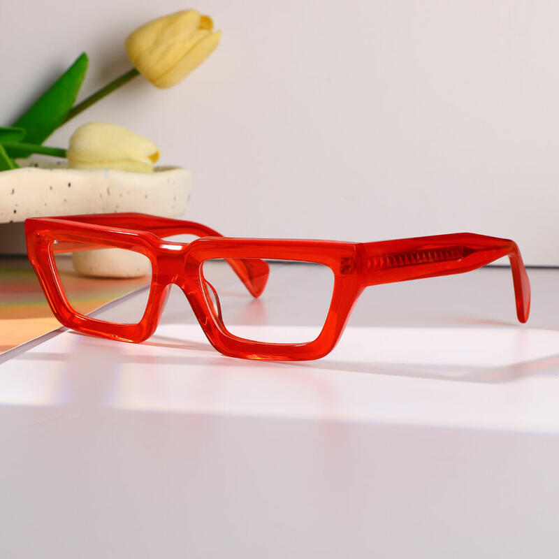 Evea Rectangle Rote Brille