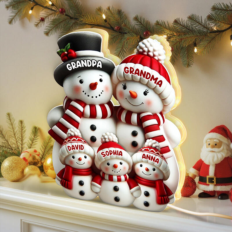 Personalisiertes Nachtlicht mit Namen Design ein lustiges Weihnachtsgeschenk