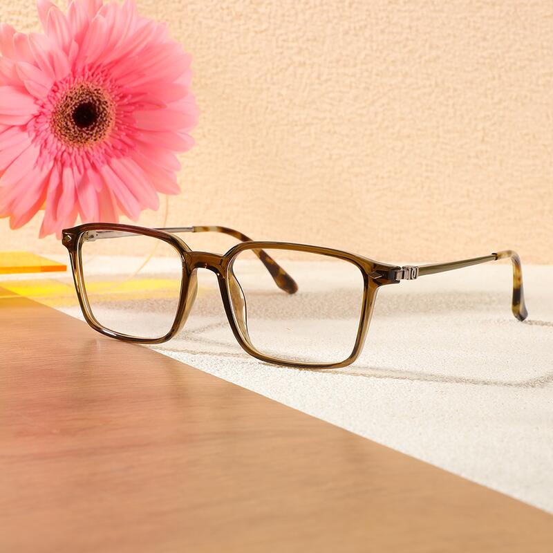 Occhiali da Vista Hamil Rettangolare Marrone 