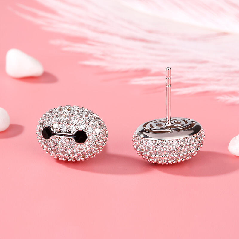 Jeulia "Inflatable Caretaker" Sterling Silver Stud Earrings